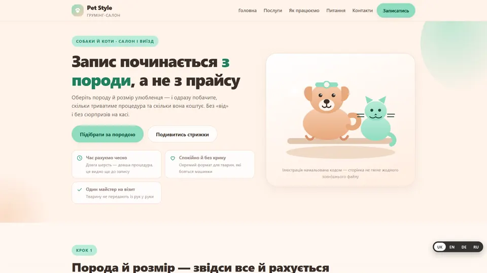 Objednání podle plemene — psí salon